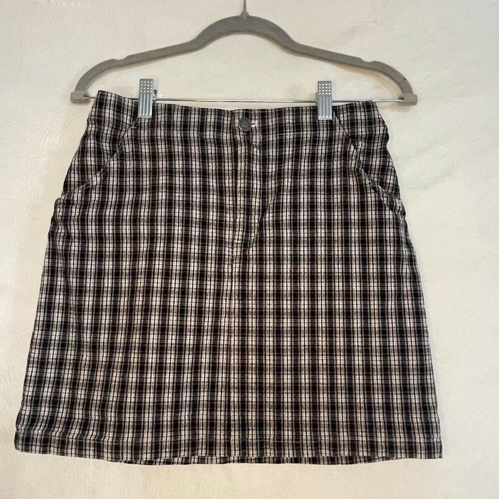 HOLLISTER ULTRA HIGH RISE PLAID SKIRT SZ 0